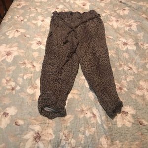 Rewash cheetah print joggers
